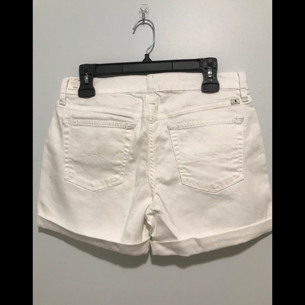 lucky brand roll up crafted emboidered shorts c3. - Picture 7 of 16
